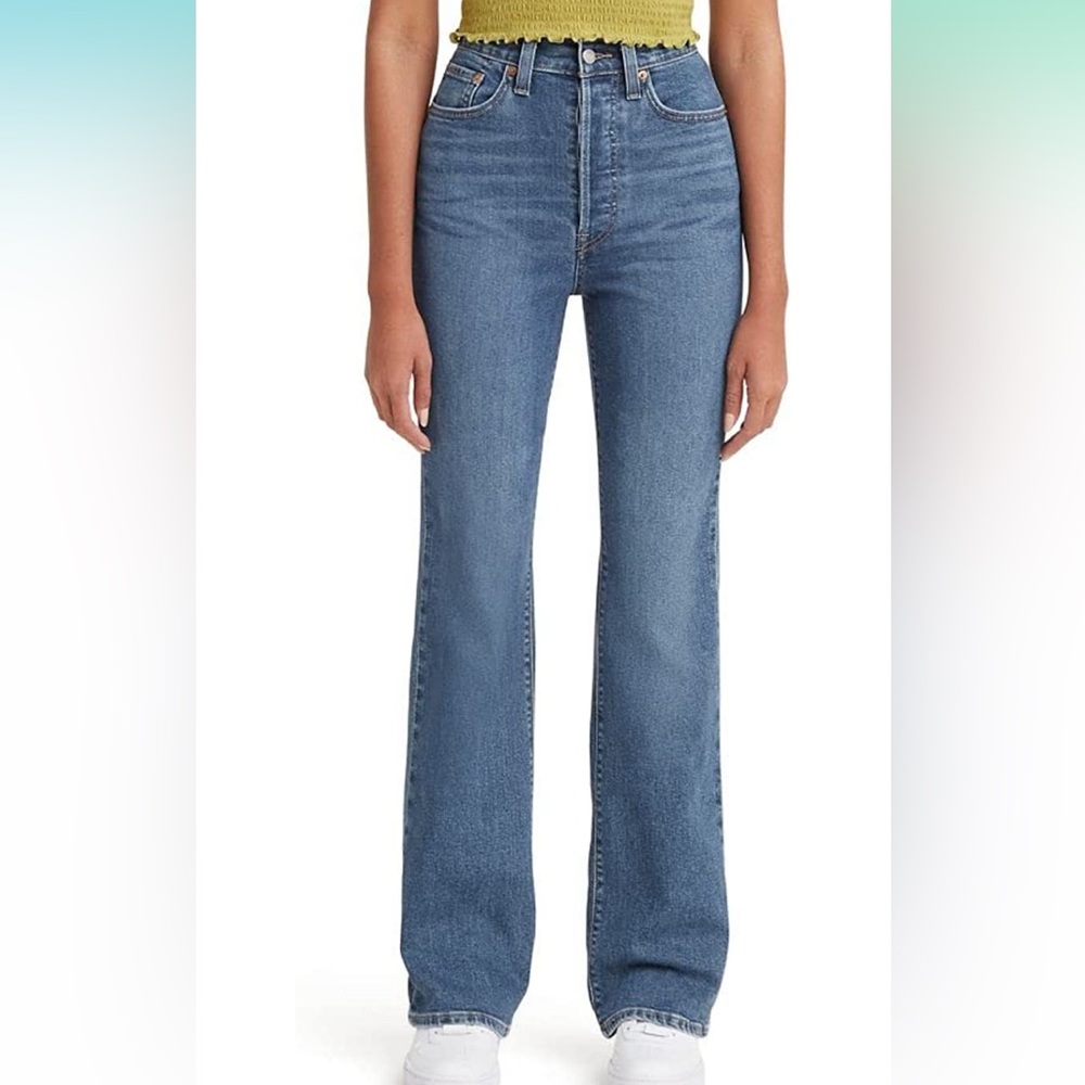 Levi's Women's Ribcage Bootcut Jeans, Summer Slide-Light Indigo size 31